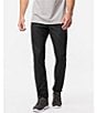 Color:Black - Image 1 - Flat-Front Open To Close Performance Stretch Pants