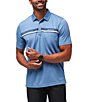 Color:Coronet - Image 1 - Under A Palm Modern Fit Short Sleeve Polo Shirt