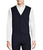 Color:Navy - Image 1 - Performance Stretch Tuxedo Vest