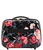 Color:Black - Image 2 - Savoir Collection Quilted Floral Print Travel Beauty Case