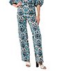 Color:Multi - Image 1 - Kniza 2 Stretch Nautical Print Pocketed Coordinating Straight-Leg Pants