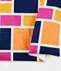 Color:Orange - Image 4 - Mondrian Printed Blocks Duvet Cover Mini Set