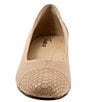 Color:Nude Snake - Image 5 - Daisy Leather Snake Print Cap Toe Pumps