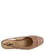 Color:Taupe Suede - Image 6 - Dea Woven Suede and Leather Slingback Pumps