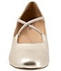 Color:Champagne - Image 2 - Demi Leather Cross Band Pumps