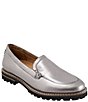 Color:Pewter - Image 1 - Fayth Leather Loafers