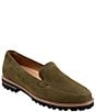 Color:Olive Suede - Image 1 - Fayth Suede Loafers