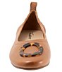 Color:Luggage - Image 5 - Gia Tortoise Ornament Leather Slip-On Flats