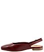 Color:Sangria - Image 4 - Holly Leather Slingback Flats