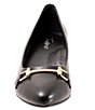 Color:Black - Image 5 - Kenzie Leather Bit Buckle Pumps