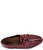 Color:Burgundy - Image 6 - Lizzie Herringbone Woven Leather Lace-Up Dress Oxfords