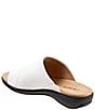 Color:White - Image 3 - Regina Leather Toe Ring Thong Sandals