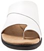 Color:White - Image 5 - Regina Leather Toe Ring Thong Sandals