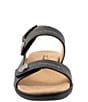 Color:Black - Image 5 - Romi Stitch Leather Adjustable Sandals