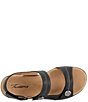 Color:Black - Image 6 - Romi Stitch Leather Adjustable Sandals