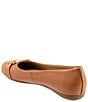 Color:Luggage - Image 4 - Sizzle Signature Leather Ballet Flats