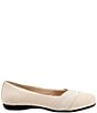Color:Ivory - Image 2 - Stella Band Detailed Square Toe Slip-Ons