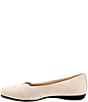 Color:Ivory - Image 4 - Stella Band Detailed Square Toe Slip-Ons