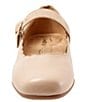 Color:Nude - Image 5 - Sugar Scalloped Leather Mary Jane Flats