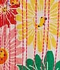 Color:Multi - Image 5 - Cotton Gauze Pop Art Floral Print Embroidery Contrast Trim Tunic