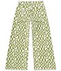 Color:Light Green - Image 2 - Big Girls 7-16 Printed Twill Pants