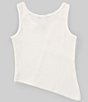 Color:Off-White - Image 2 - Big Girls 7-16 Studded Rib Tank Top