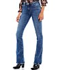 Color:Ghost Wave - Image 1 - Becca Mid Rise Bootcut Flap Pocket Stretch Denim Jeans