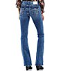 Color:Ghost Wave - Image 2 - Becca Mid Rise Bootcut Flap Pocket Stretch Denim Jeans
