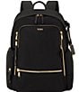 Color:Black/Gold - Image 1 - Voyageur Collection Celina Gold Tone Hardware Backpack