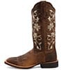 Color:Oiled Bomber/Oiled Bomber - Image 4 - Women's 13#double; WS Toe Ruff Stock Embroidered Western Boots