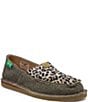 Color:Dust/Leopard - Image 1 - Women's ecoTWX® Leopard Slip-On Loafers