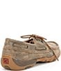 Color:Bomber Brown - Image 2 - Women's Leather Boat Driving Mocs
