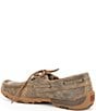 Color:Bomber Brown - Image 3 - Women's Leather Boat Driving Mocs