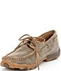Color:Bomber Brown - Image 4 - Women's Leather Boat Driving Mocs