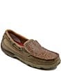 Color:Bomber - Image 1 - Women's Tooled Slip-On Driving Mocs