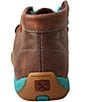 Color:Bomber/Turquoise - Image 3 - Women's Turquoise Embroidered Chukka Driving Mocs