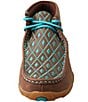 Color:Bomber/Turquoise - Image 6 - Women's Turquoise Embroidered Chukka Driving Mocs