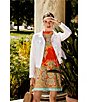 Color:White - Image 5 - Linen Point Collar Long Sleeve Button Front Jacket