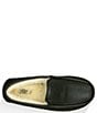 Color:Black Leather - Image 5 - Men's Ascot Leather Slippers