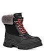 Color:Black - Image 1 - Ashton Addie Waterproof Leather Cold Weather Lace-Up Platform Boots