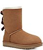 Color:Chestnut - Image 1 - Bailey Suede Bow II Water-Repellent Boots