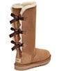 Color:Chestnut - Image 3 - Bailey Bow II Suede Tall Water-Resistant Boots