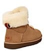 Color:Chestnut - Image 3 - Classic Mini Alpine Lace Suede Hiker Inspired Cold Weather Booties