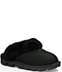 Color:Black - Image 1 - Coquette Suede Cold Weather Slippers
