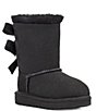 Color:Black - Image 1 - Girls' Bailey Bow II Water Resistant Boots (Toddler)