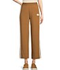 Color:Chestnut - Image 1 - UGG® Myah Bonded Fleece Wide Leg Cropped Coordinating Pants