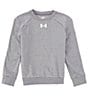 Color:Castlerock Light - Image 1 - Big Boys 8-20 Long Sleeve Rival Fleece Sweatshirt