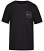 Color:Black - Image 2 - Big Boys 8-20 Short Sleeve Split Mountain Graphic T-Shirt