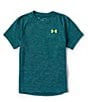 Color:Circuit Teal - Image 1 - Big Boys 8-20 Short Sleeve Tech Textured T-Shirt
