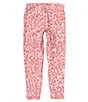 Color:Pink Elixir - Image 2 - Big Girls 7-16 Motion Typography Printed Crop Pants